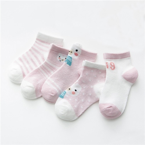 Baby Socks Cartoon Designs (Set of 5 pairs)